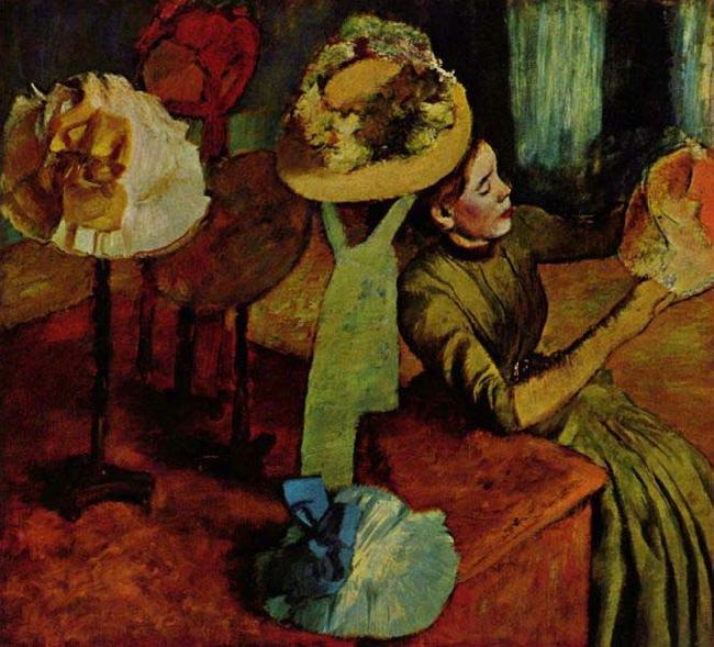 Edgar Degas The Millinery Shop oil painting picture